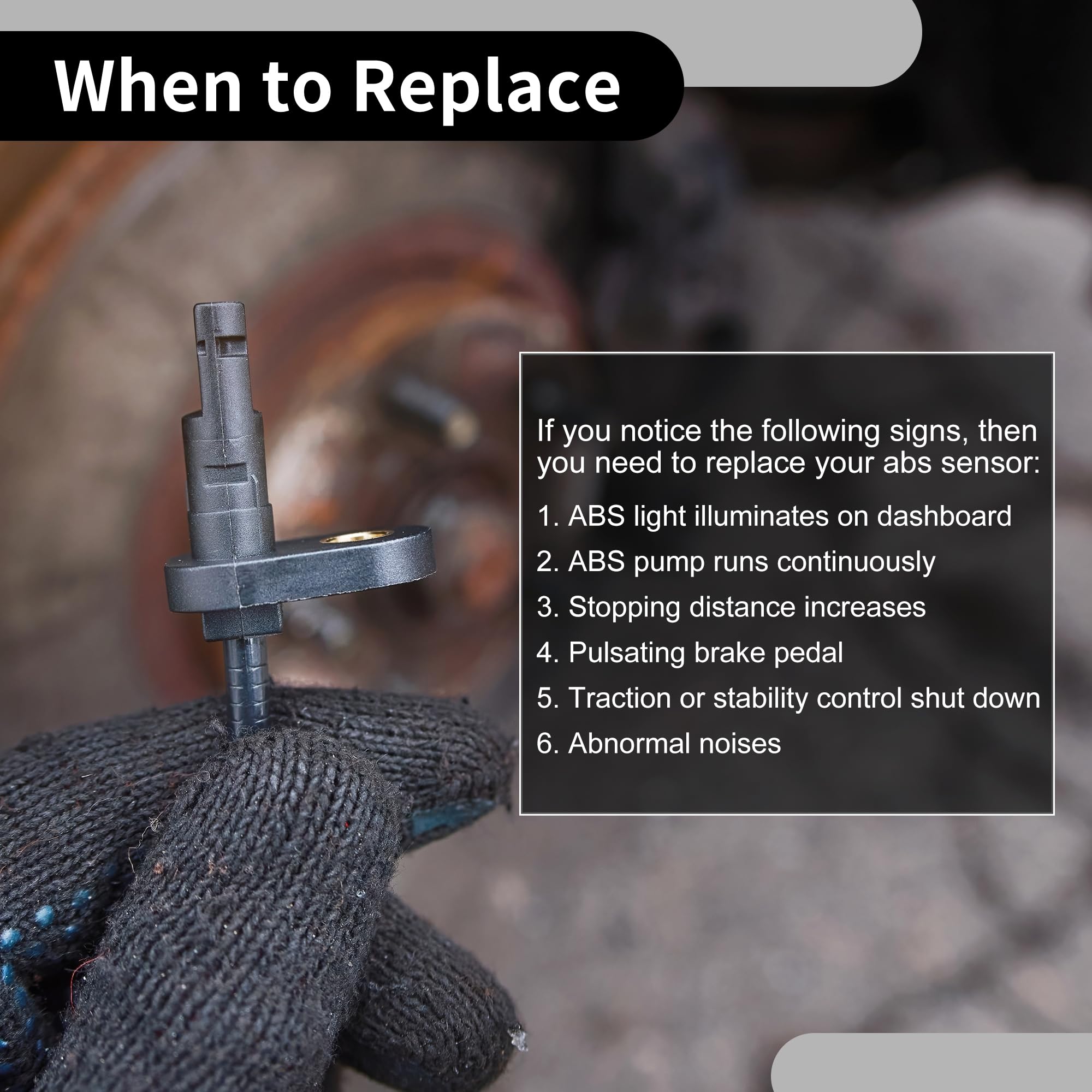 Amazon.com: Partuto ABS Wheel Speed Sensor No.1L2Z9E731AA